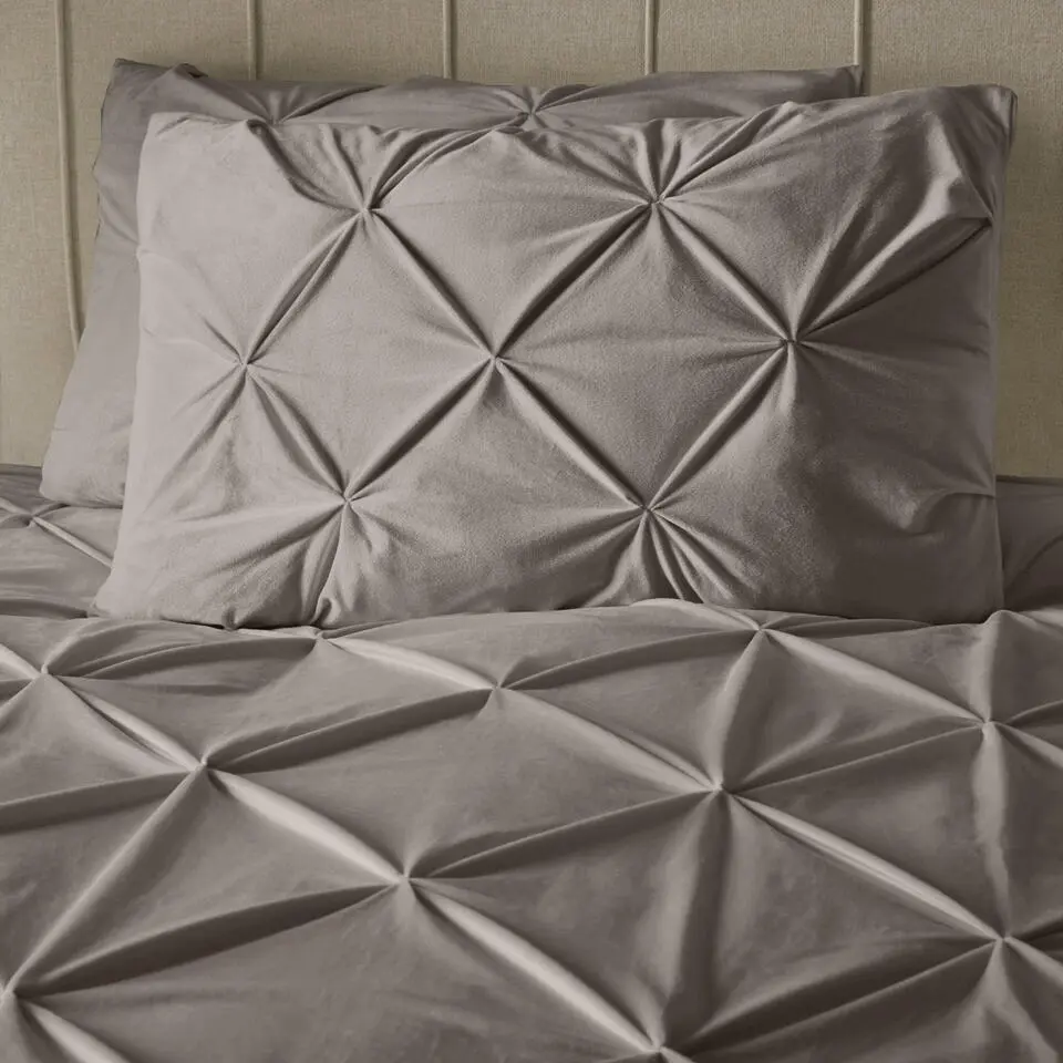 Dekbedovertrek Velvet 140x220 �?Fluweelzacht & Luxe Pintuck Design