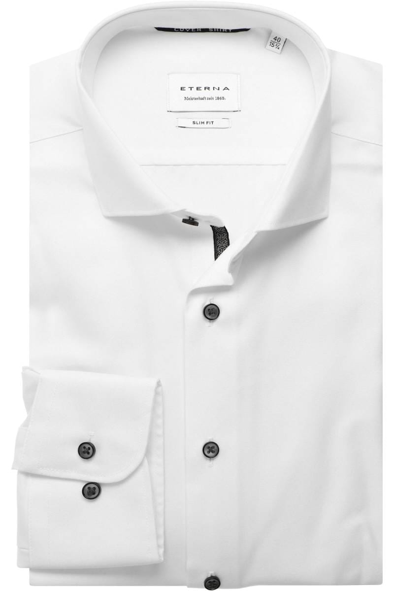 ETERNA Cover Shirt Slim Fit Hemd weiss, Einfarbig