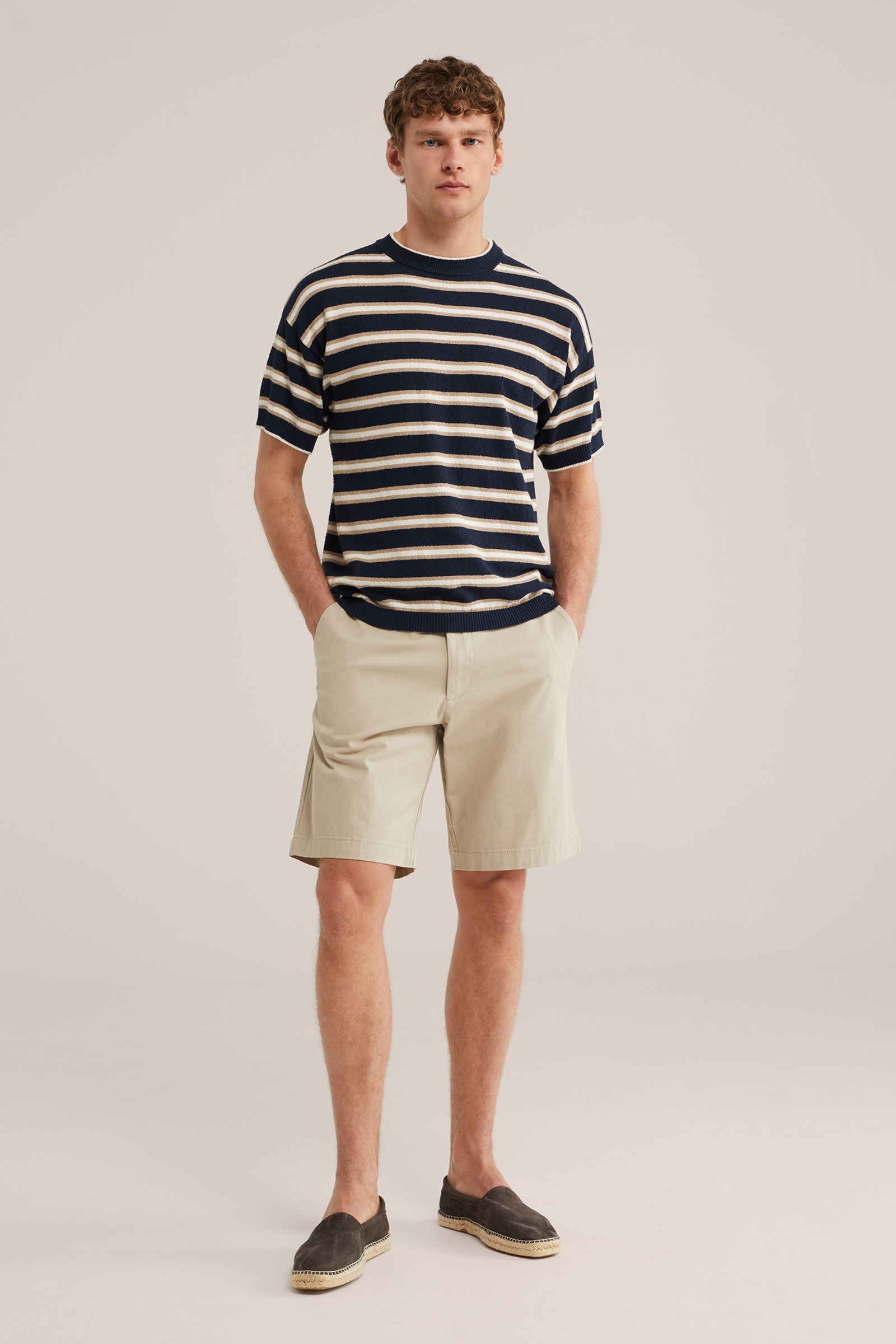 Heren loose fit chinoshort