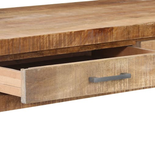 NNEVL Desk 108x50x75 cm Rough Mango Wood