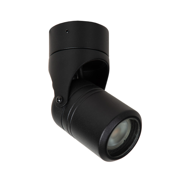 Spot extérieur Niort noir GU10 6 W LUCIDE