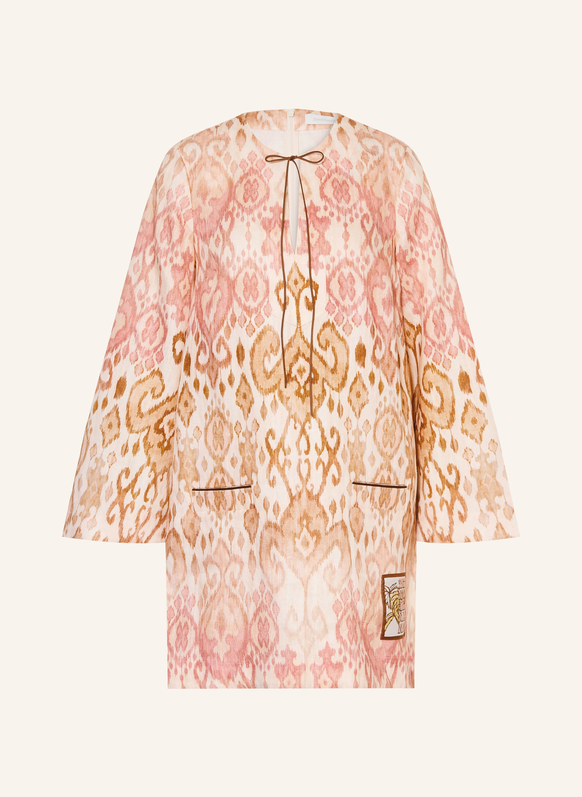ZIMMERMANN Strandkleid ASTER SHIFT aus Leinen