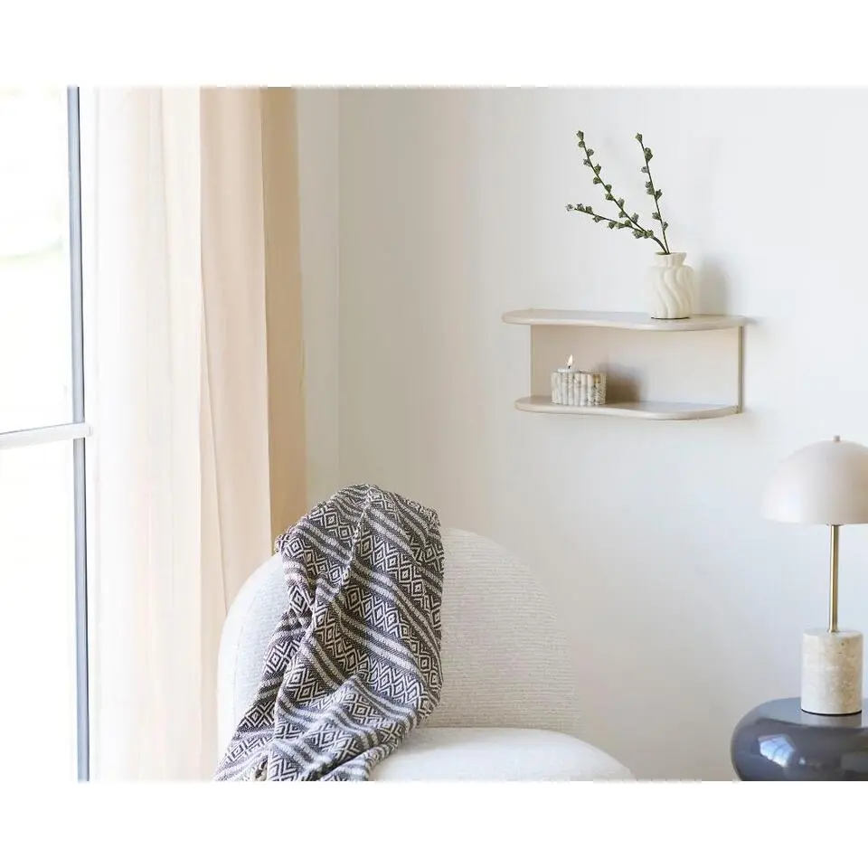 Hioshop Line plaid 130×180cm bruin