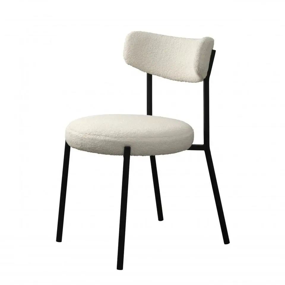 Nordic Home - Frej eetkamerstoel - teddy - wit