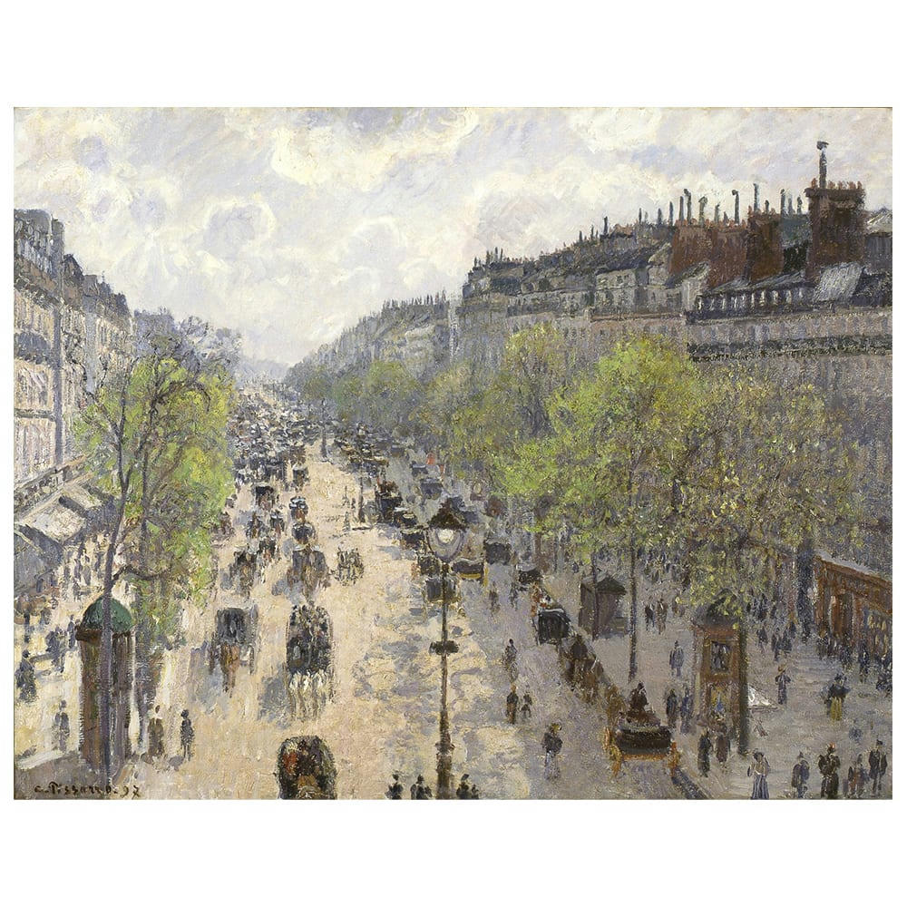 - Tableau Boulevard Montmartre Camille Pissarro 60x75cm