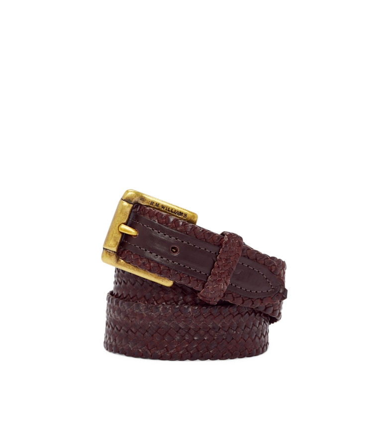 Slim Plaited Buckle belt