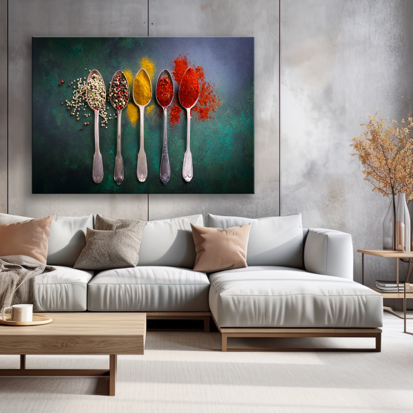 Feeby Obraz na płótnie, Zioła I Przyprawy do Kuchni 60x40