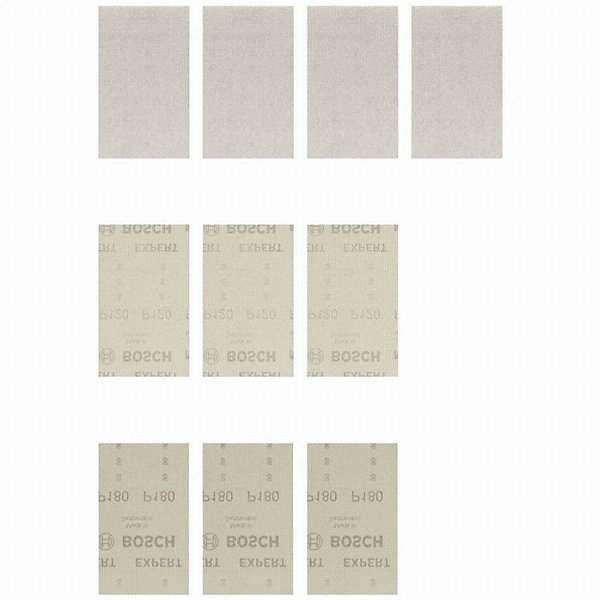 Abrasifs réticulés BOSCH Expert M480 80 x 133 mm boîte de 10 grains 80/120/180 réf. 2608901205