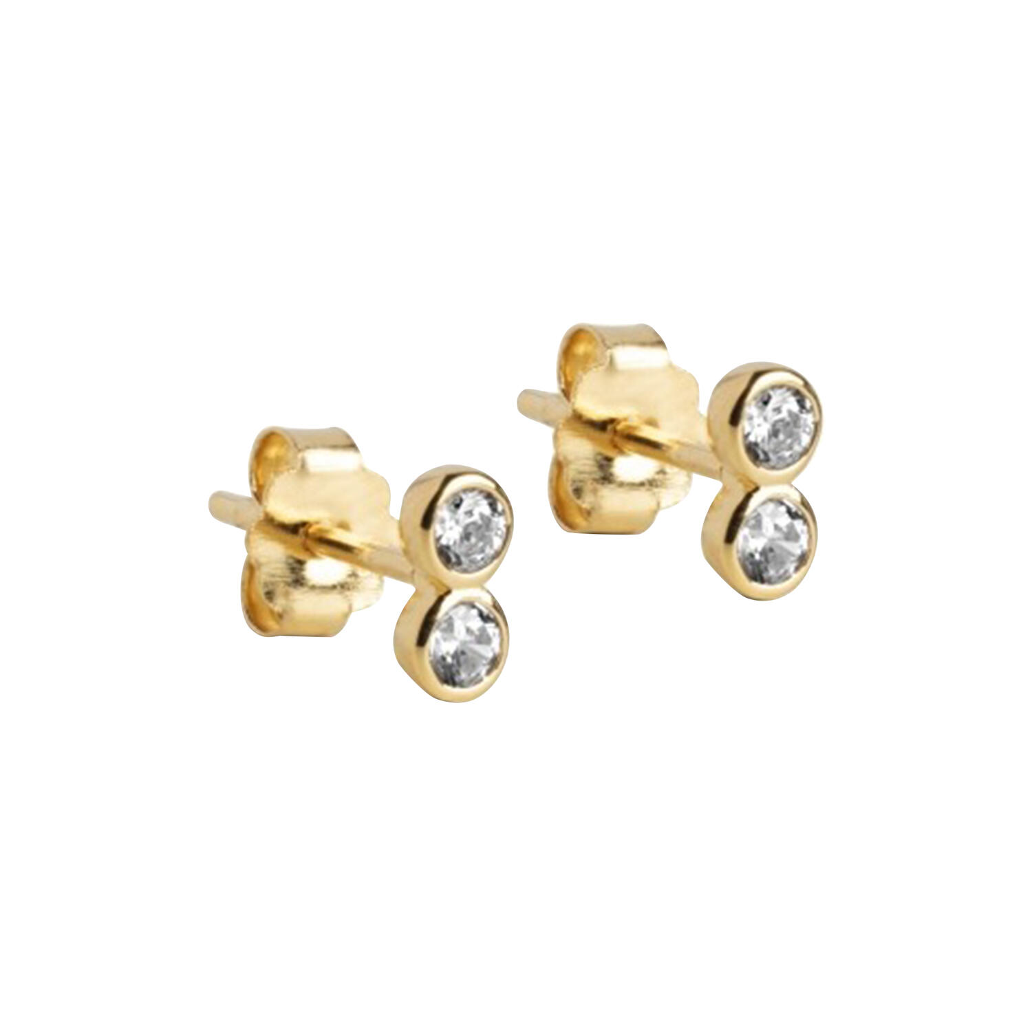 Twin&nbsp;CZ studs