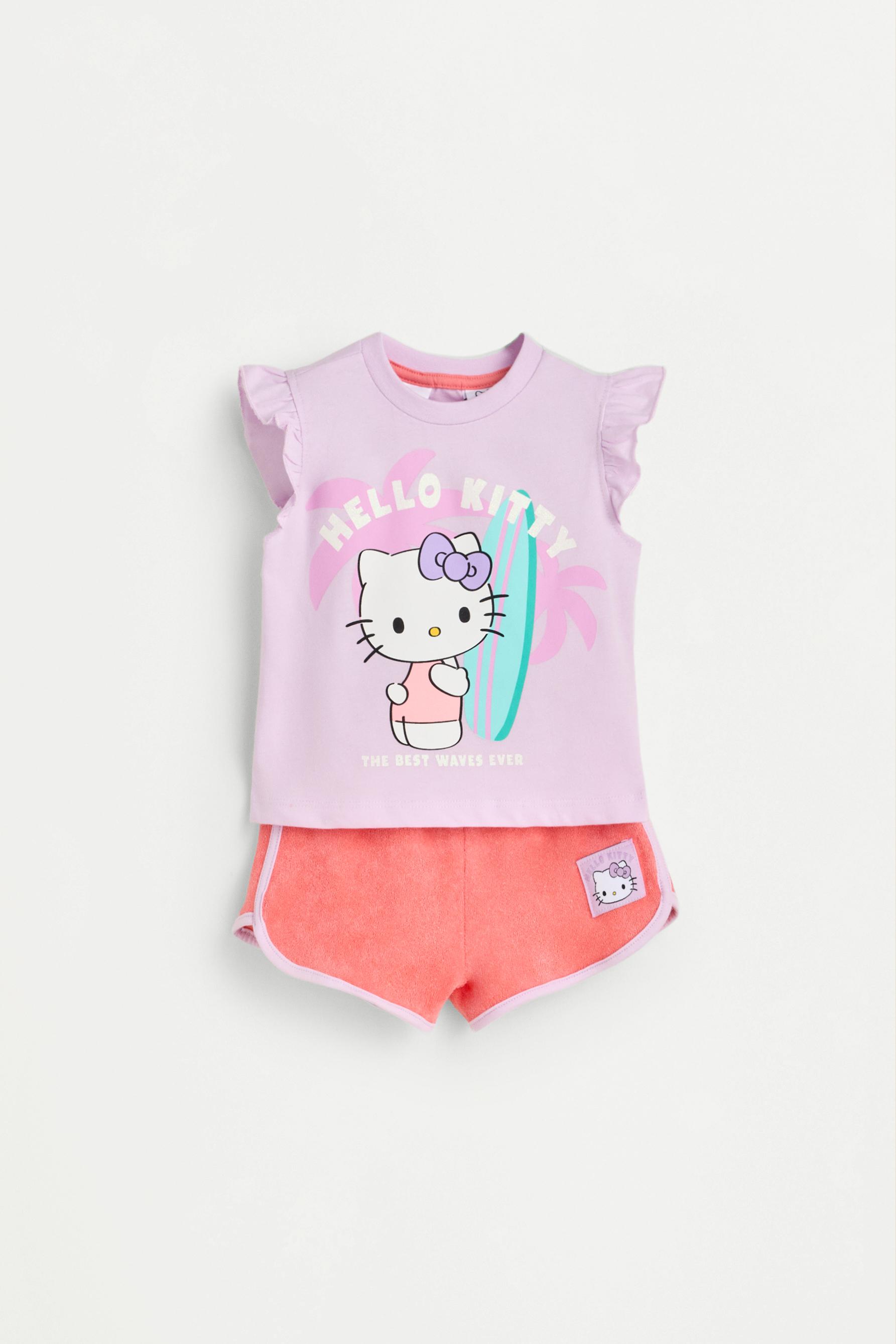 Set Hello Kitty ©SANRIO camiseta volantes y short