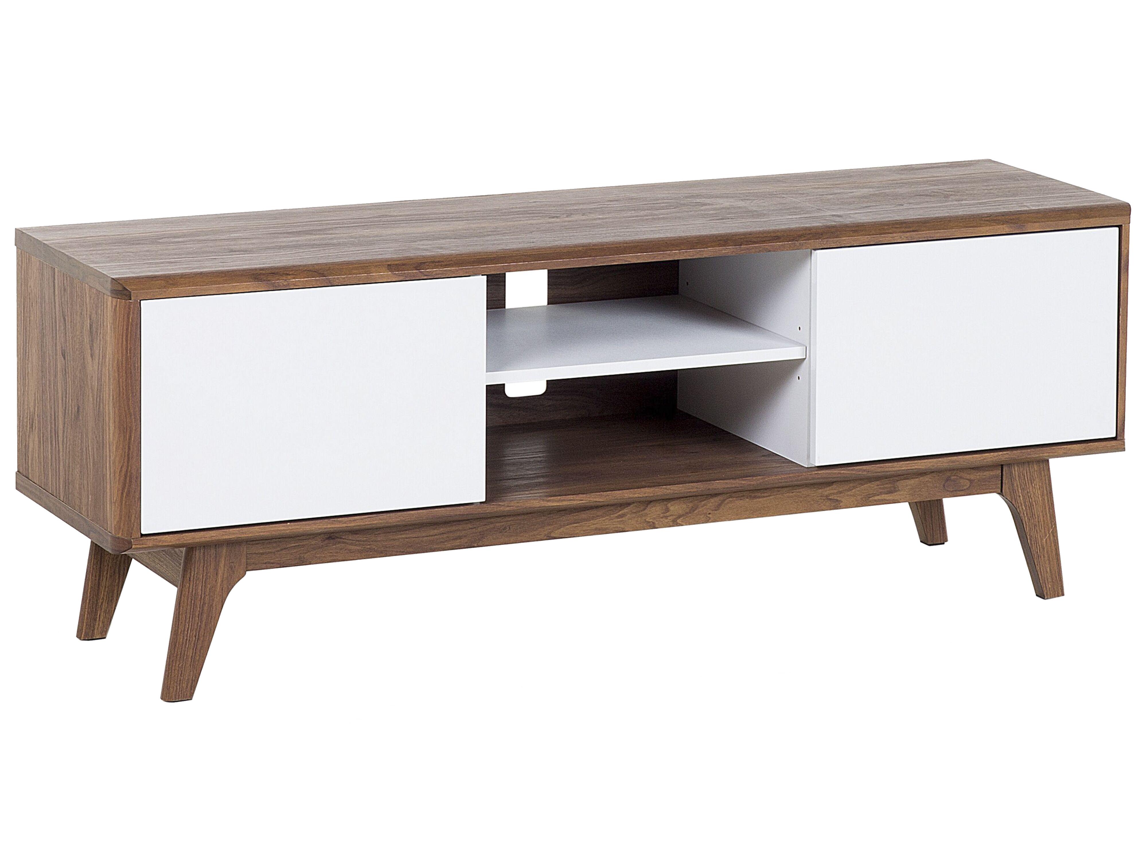 TV Stand ROCHESTER Brown/ White