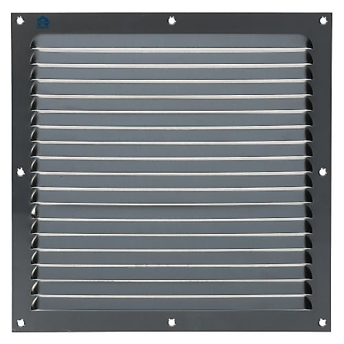 Grille estampée 436 largeur 250mm hauteur 250mm anodisé argent - RENSON - 16262