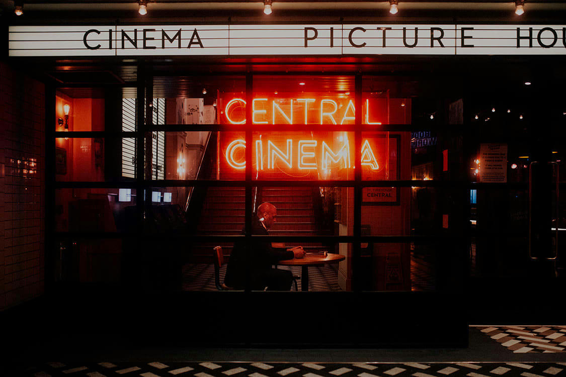 CENTRAL CINEMA - Photographie d'art d'Arnaud Moro 30x45 cm sur alu