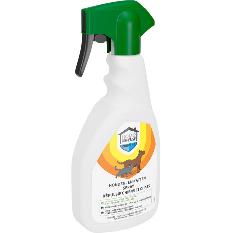 Spray répulsif contre les chats et les chiens 0,5 L HOME DEFENSE