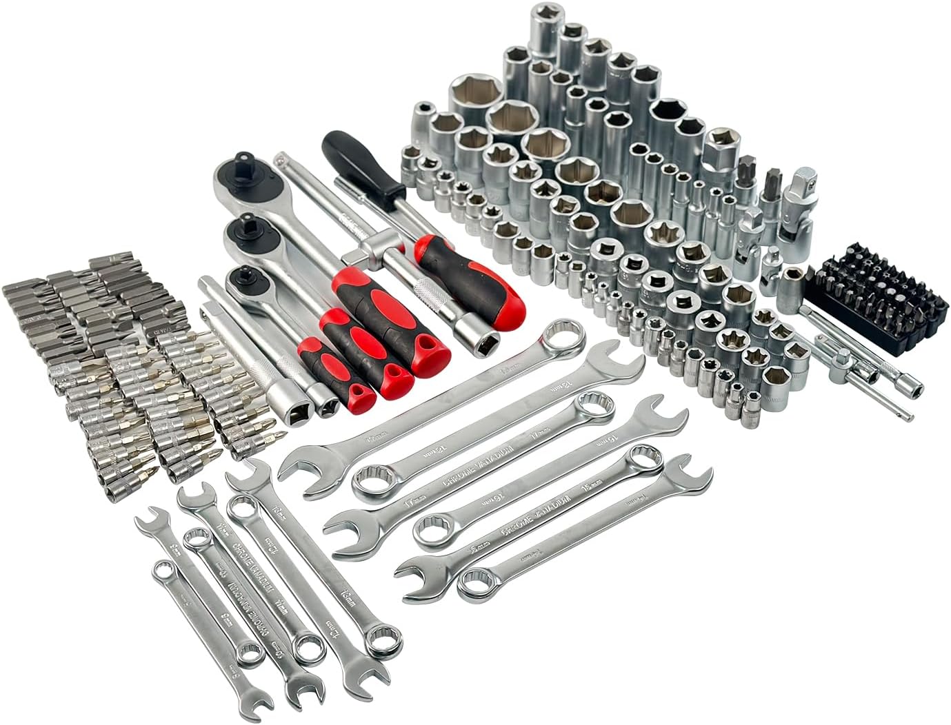Hantinstom Ultimate Sockets Set Comprehensive Hand Tool Set Perfect for Home Essentials College Dorm Car Emergency Kit Ideal Apartment Essentials & Men’s Tools Gift