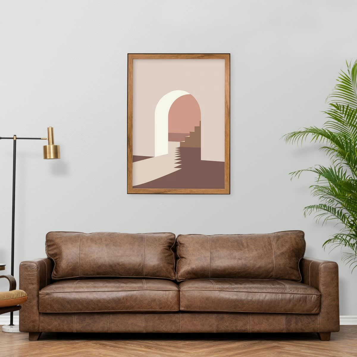 LOFT - Cadre photo marron et noir 50x70 cm résine recyclée