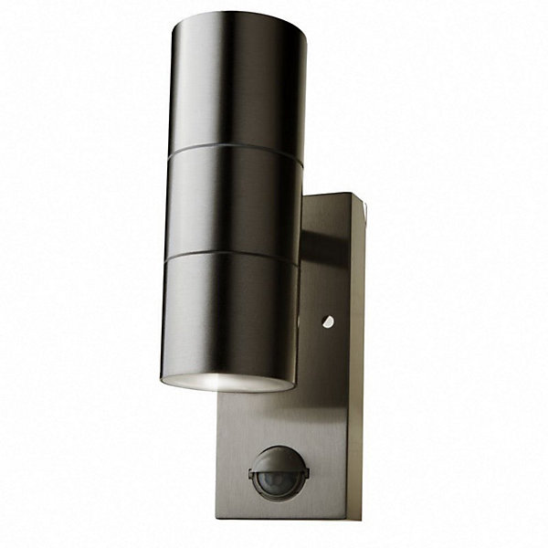 Applique Murale LED IP44 Double Faisceau GU10 avec Détecteur de Mouvement - SILAMP