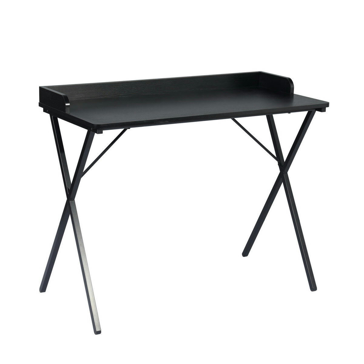 - Bureau droit style scandinave effet bois noir