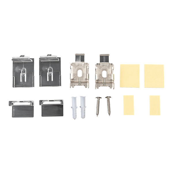 2 fixations universelles 3en1 pour store enrouleur Nisis gris GoodHome