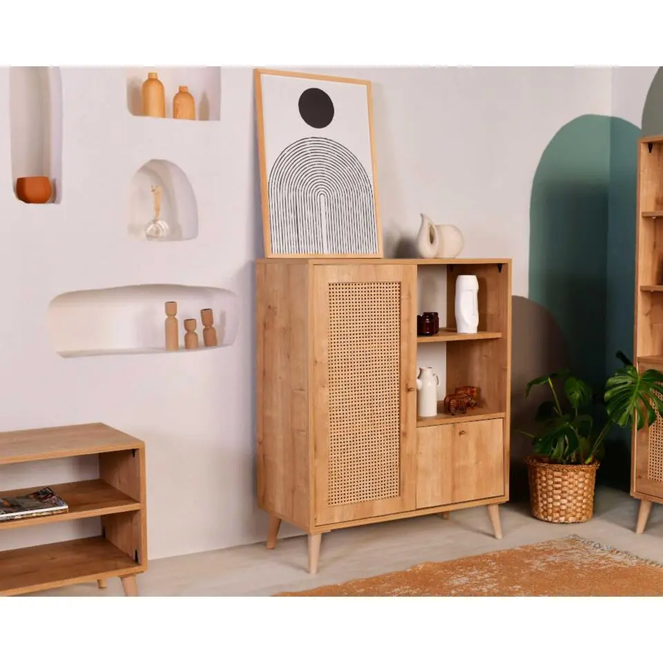 Hazeran Multi Multifunctionele kast - HARNASBEAM HOUT - Eiken