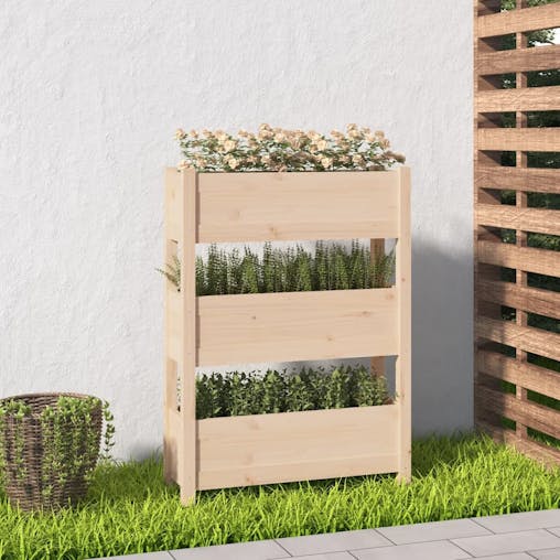 NNEVL Planter 77x25x104.5 cm Solid Wood Pine