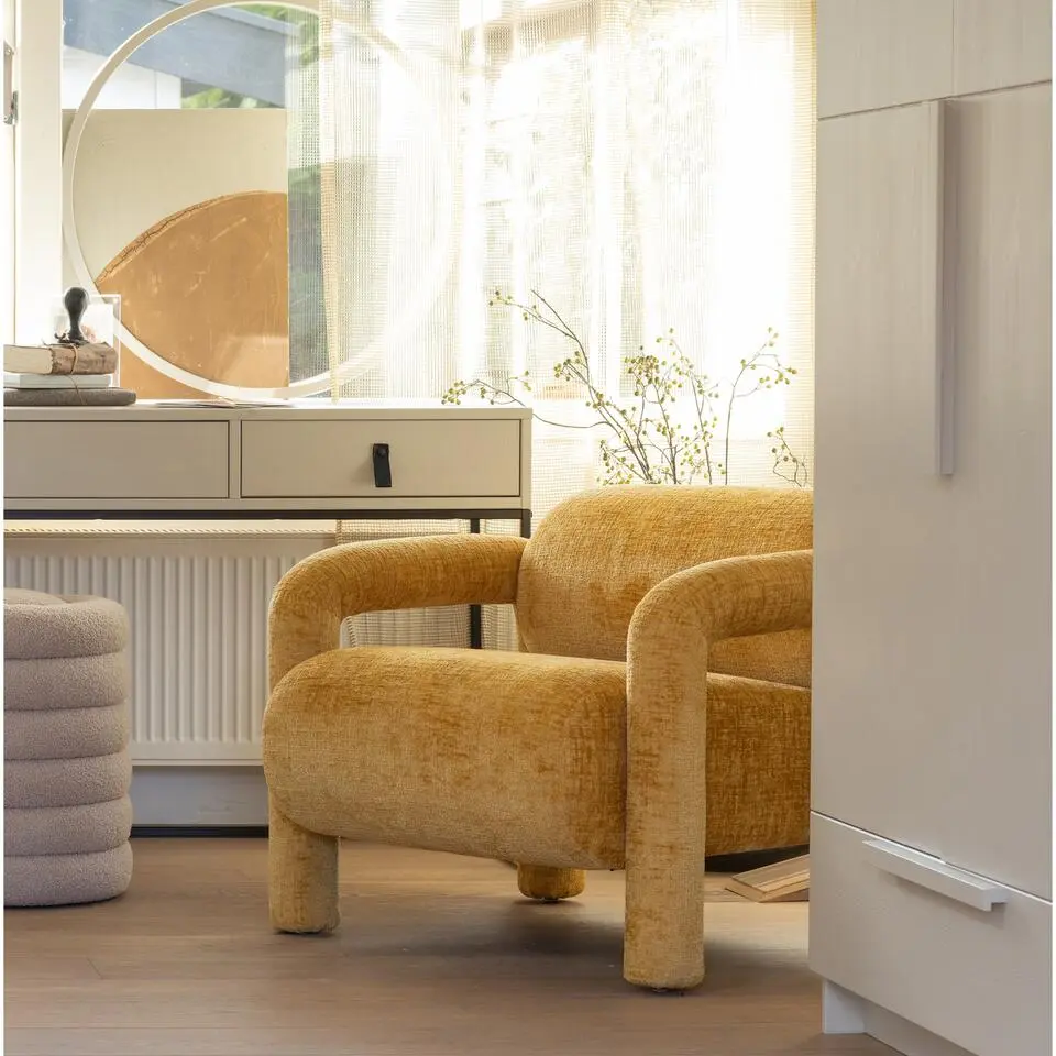 WOOOD Silas Sidetable - Geborsteld Grenen - Dust - 74x140x40