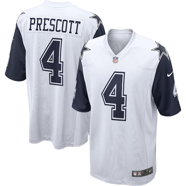 Dak Prescott Dallas Cowboys Nike Alternate Game Jersey - White/Navy