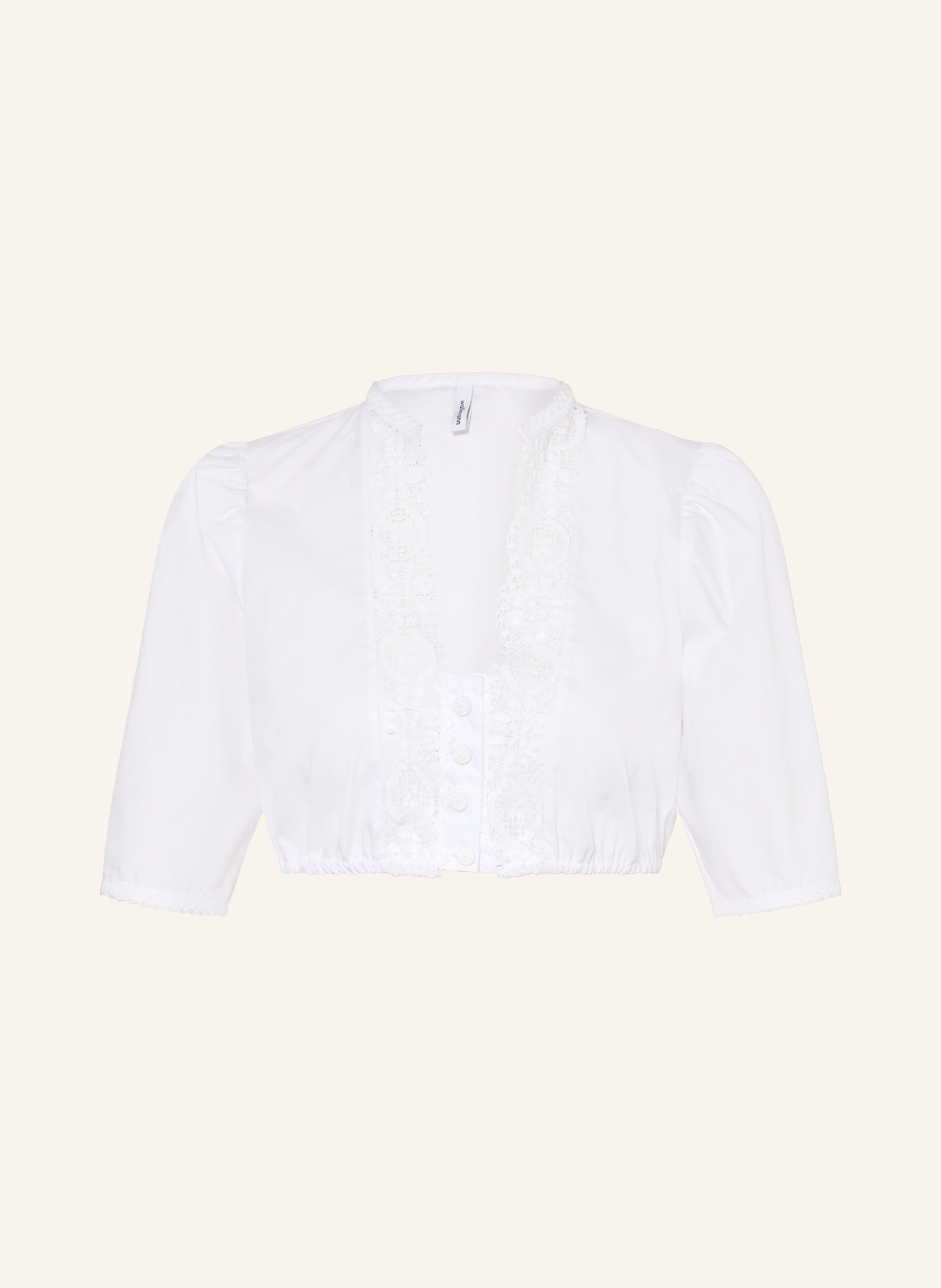 wallmann Dirndlbluse mit Spitze