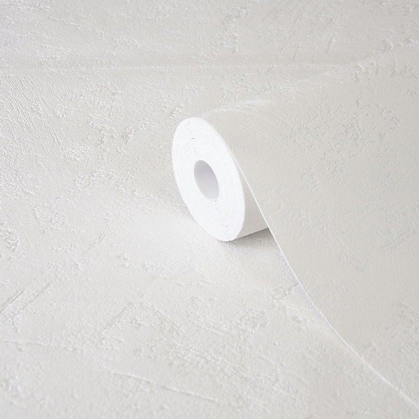 Papier peint vinyle sur intissé GoodHome  Lancon blanc cassé