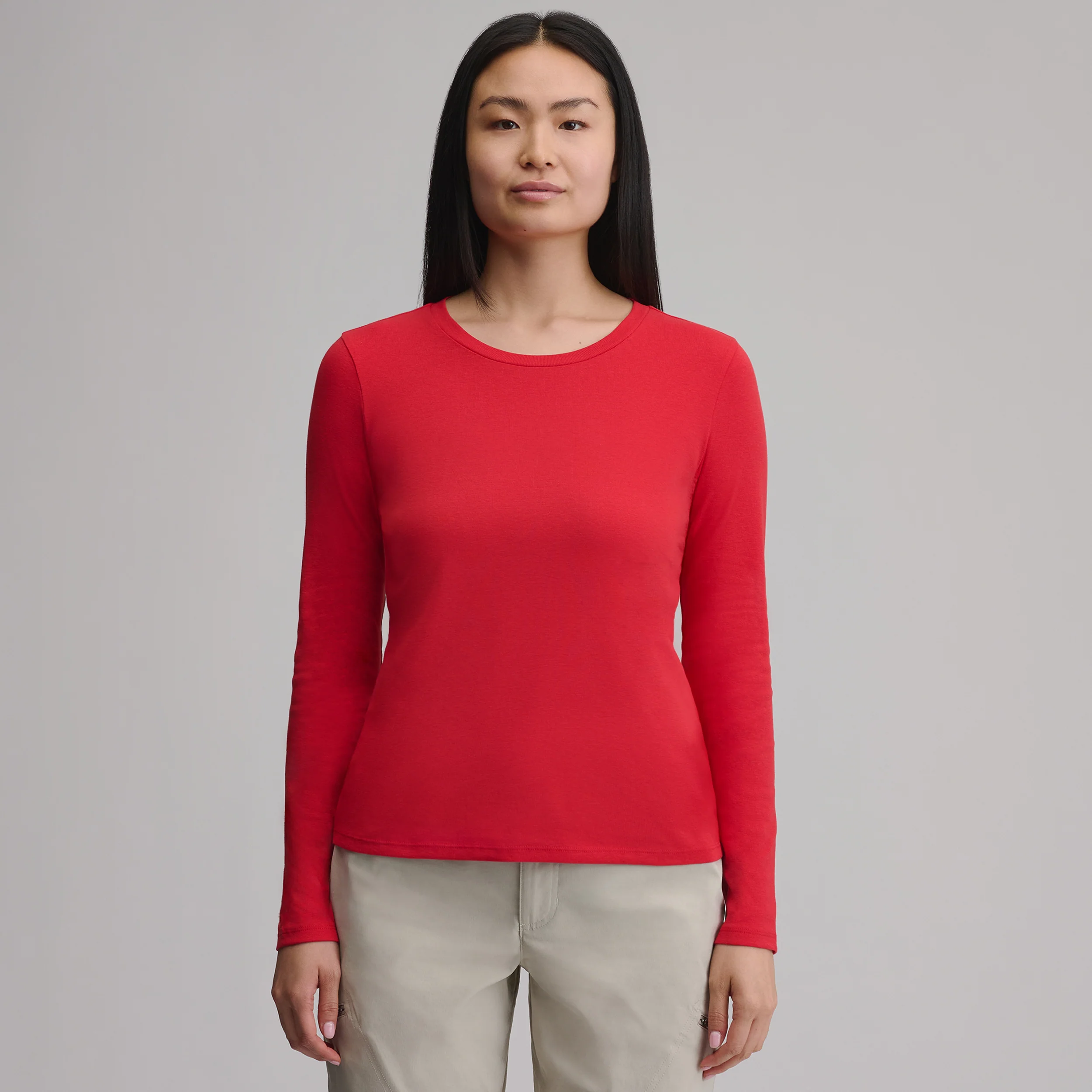 Women's Everyday Long-Sleeve Crewneck T-Shirt
