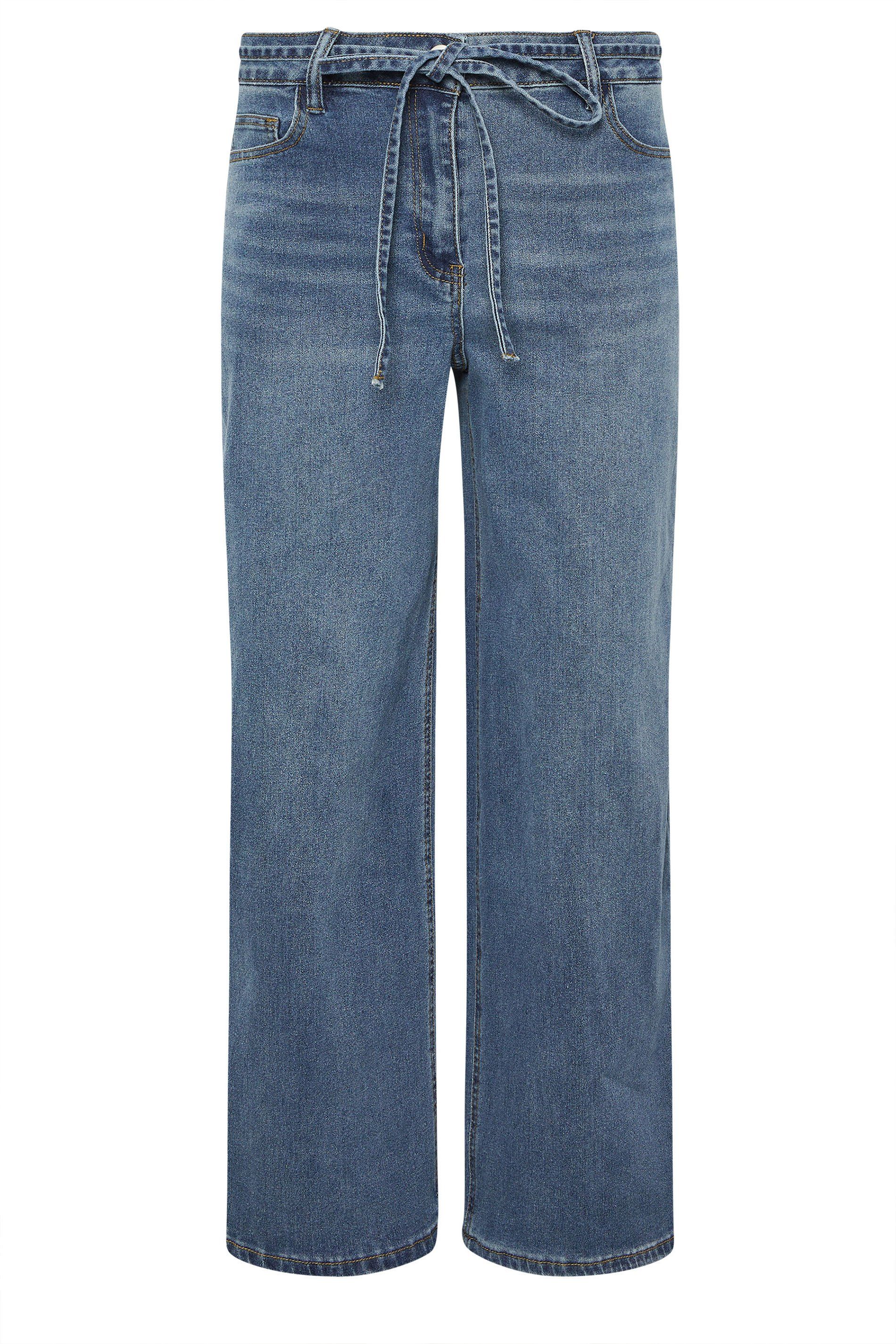 PixieGirl Petite Belt Tie Wide Leg Jeans