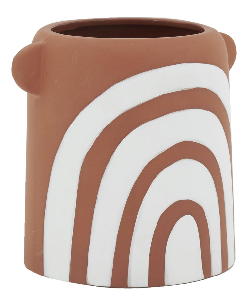 - Vase en céramique terracotta arc en ciel