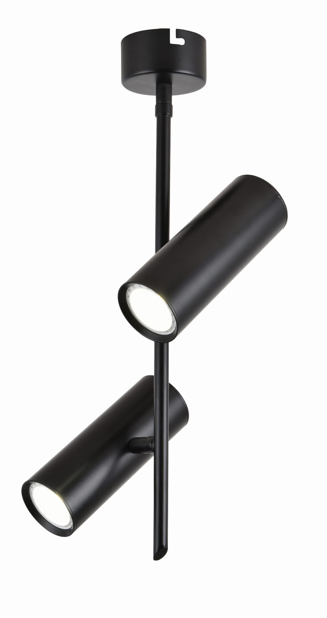 Lampa wisząca Tuba czarna LED 2x5W Neutralna biel lm Candellux