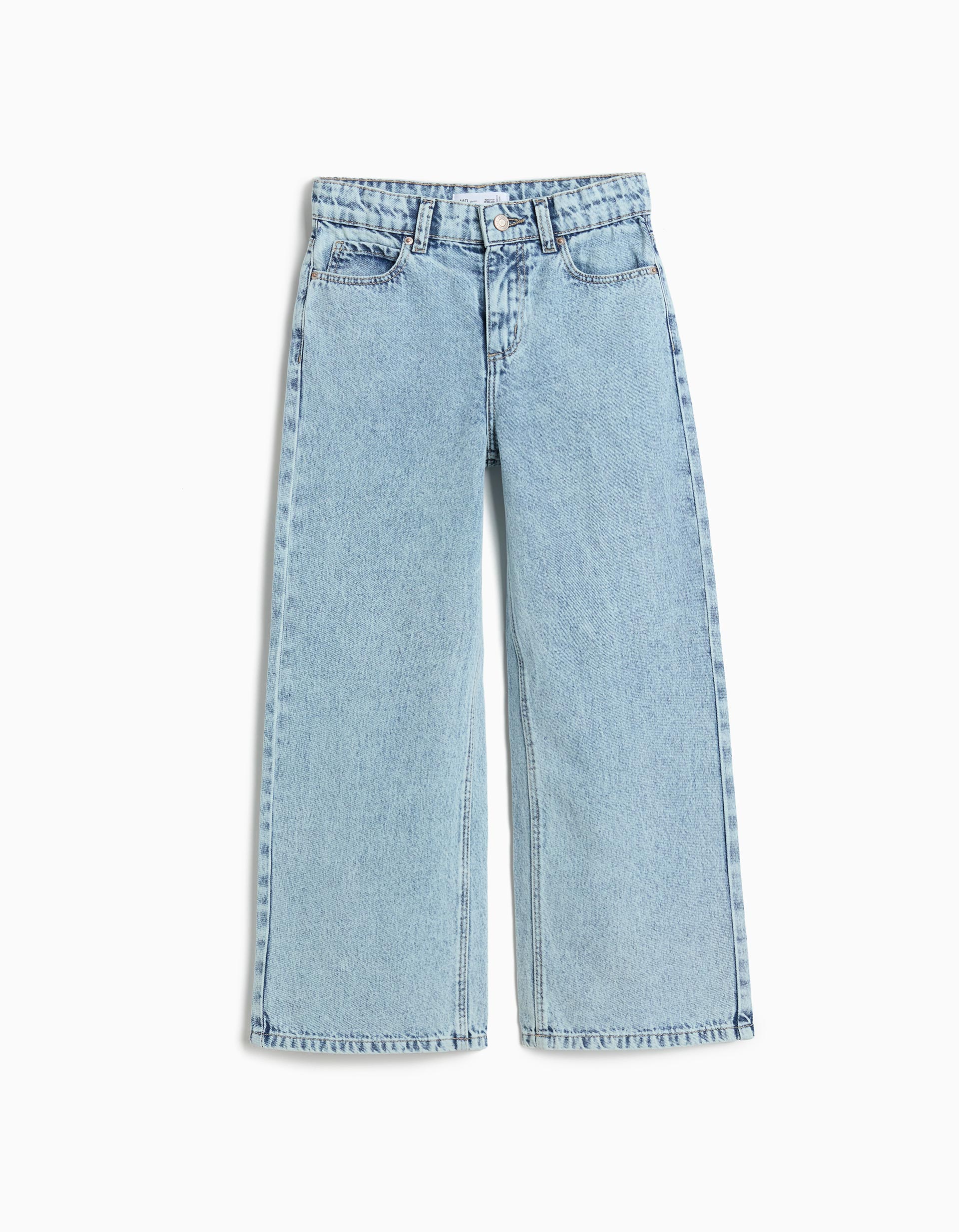 Calças de Ganga 'Wide Leg', Menina, Azul Claro