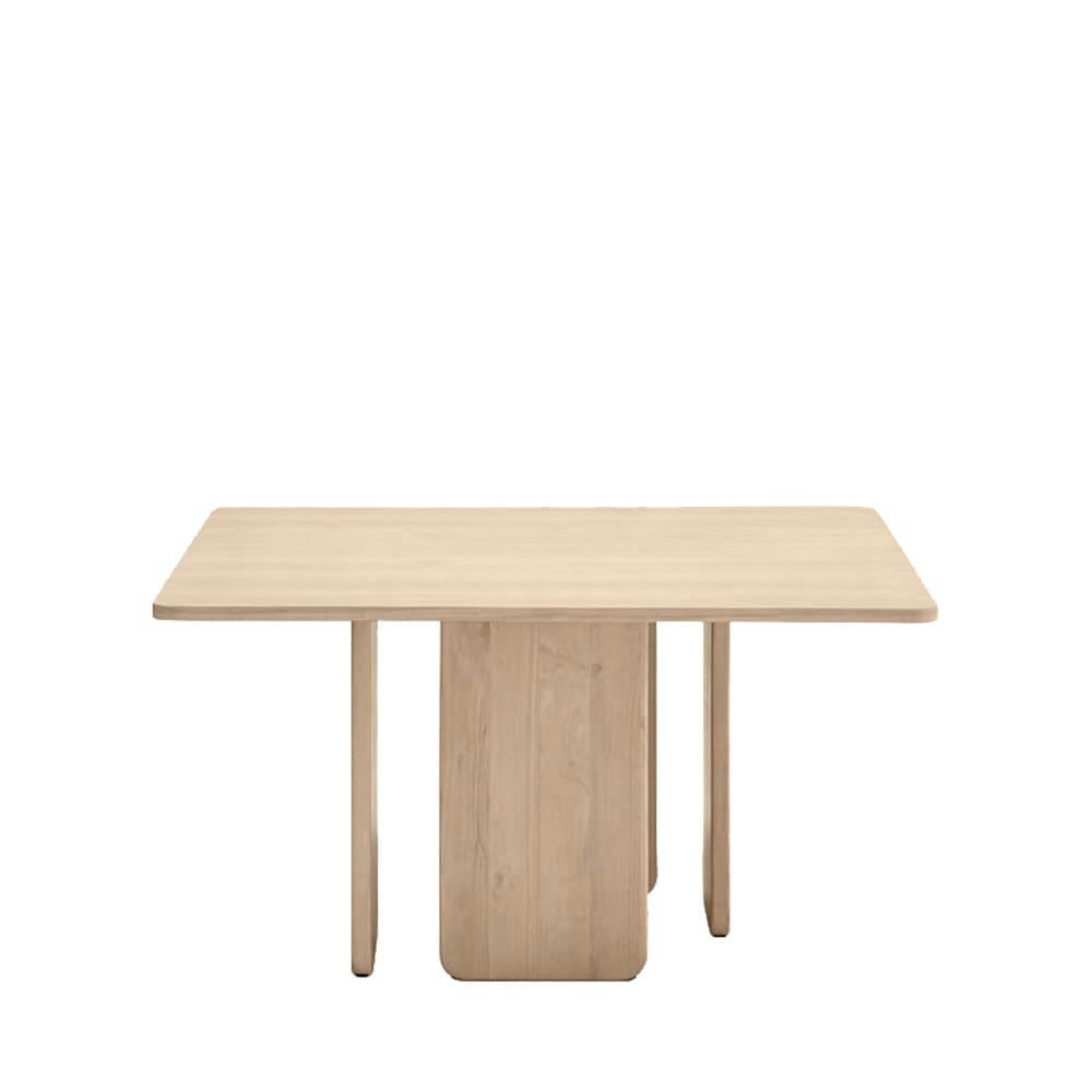 ARQ - Table à manger carrée en bois 137x137cm bois clair
