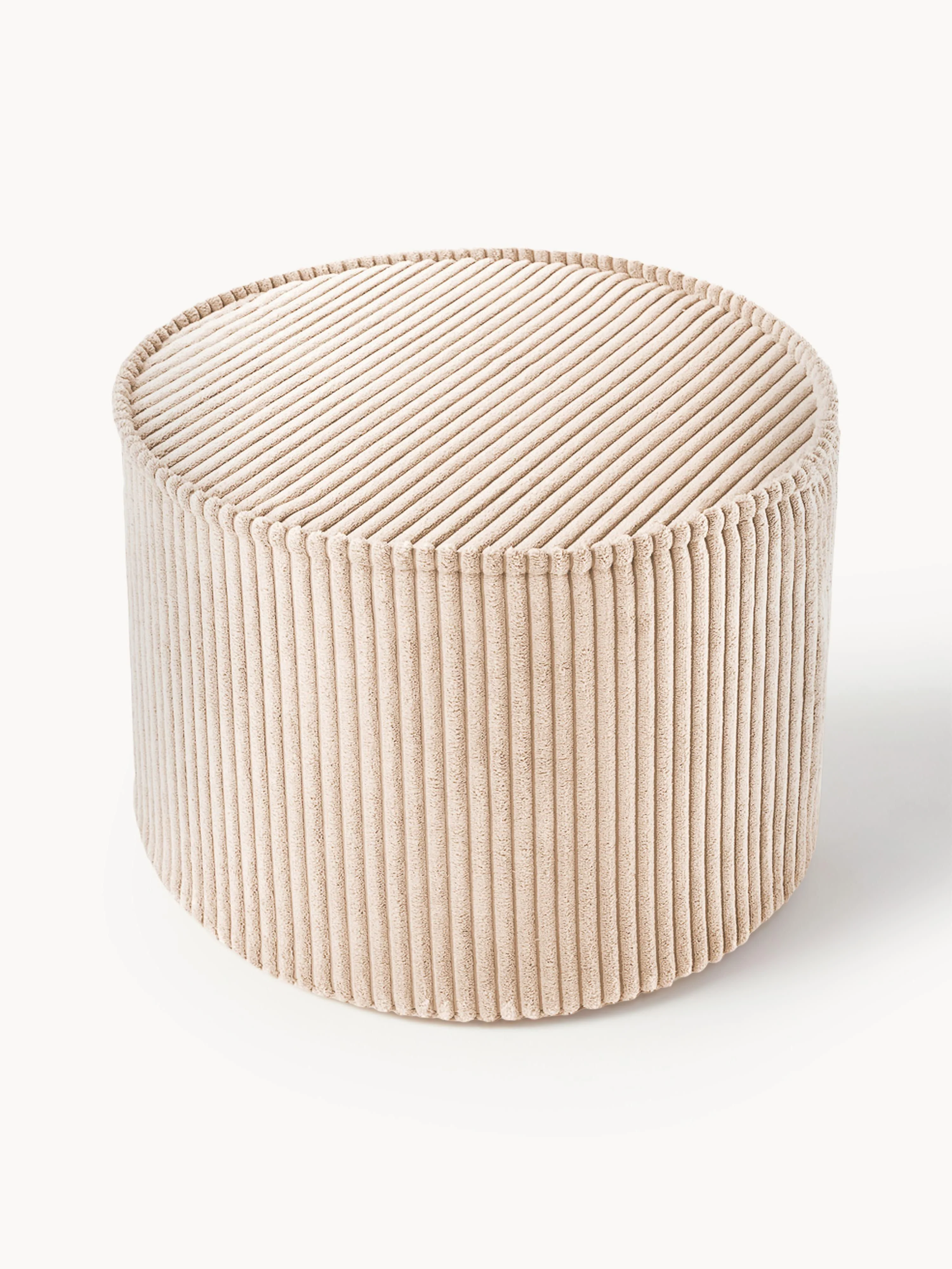Kinder-Pouf Sugar aus Cord, Ø 40 cm