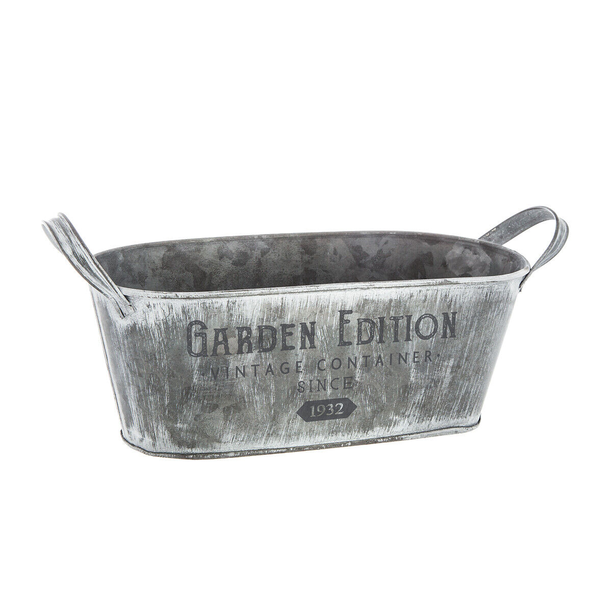 Vaseira GARDEN EDITION cinza em zinco 30cm