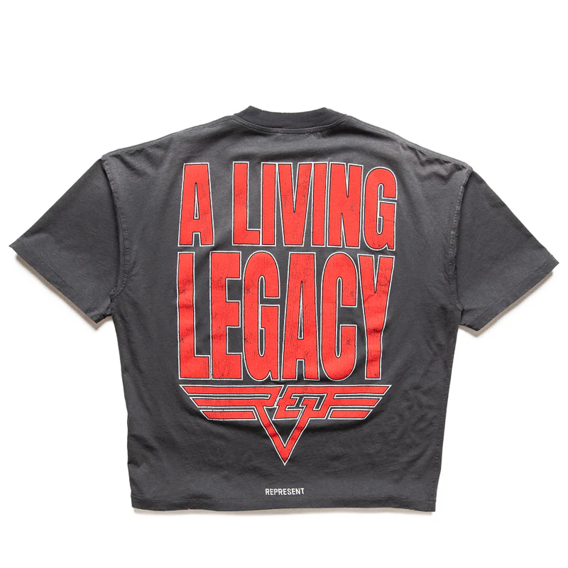 Represent Reversible Living Legacy Tour Tee - Sun Fade Grey