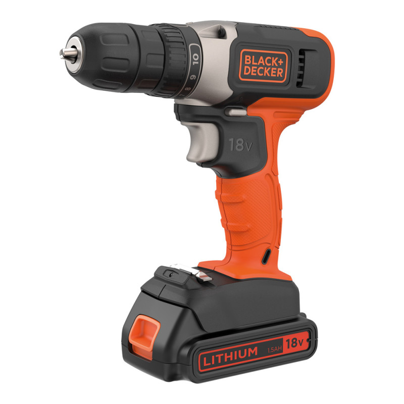 Perceuse visseuse sur batterie BCD001C1-QW 18 V BLACK DECKER