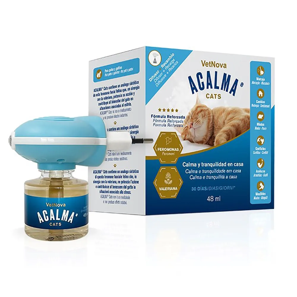 Vetnova Acalma Diffuser And Refill Calma Cats 48ml