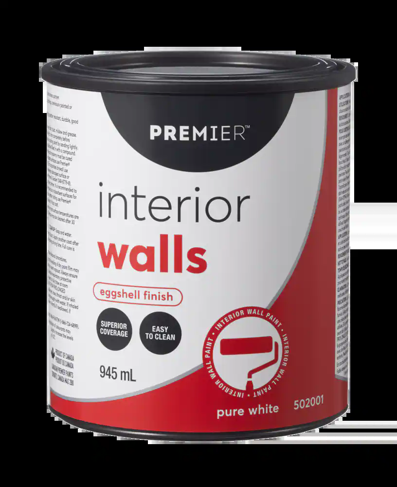 Premier Interior Walls Paint, Superior Coverage, Eggshell