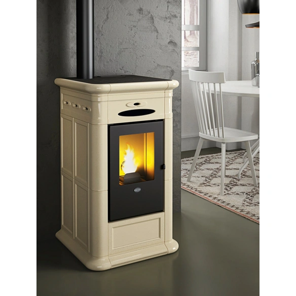 Pelletofen »Alina«, 2,8 - 9,5 kW, BxHxT: 52,2 x 93,2 x 54,7 cm, weiß, WiFi-fähig