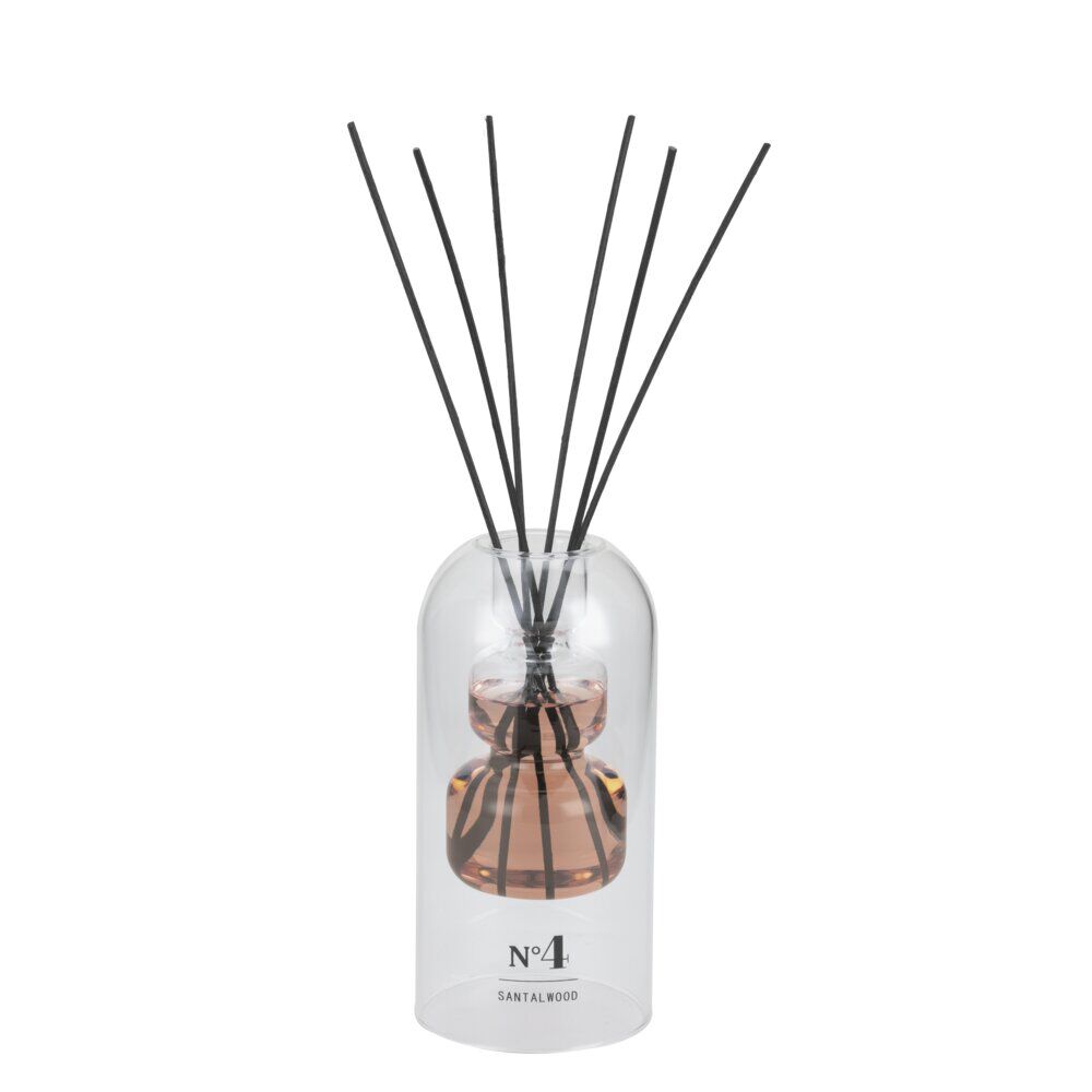 Diffuseur de parfum double paroi à bâtonnets senteur bois de santal 150ml