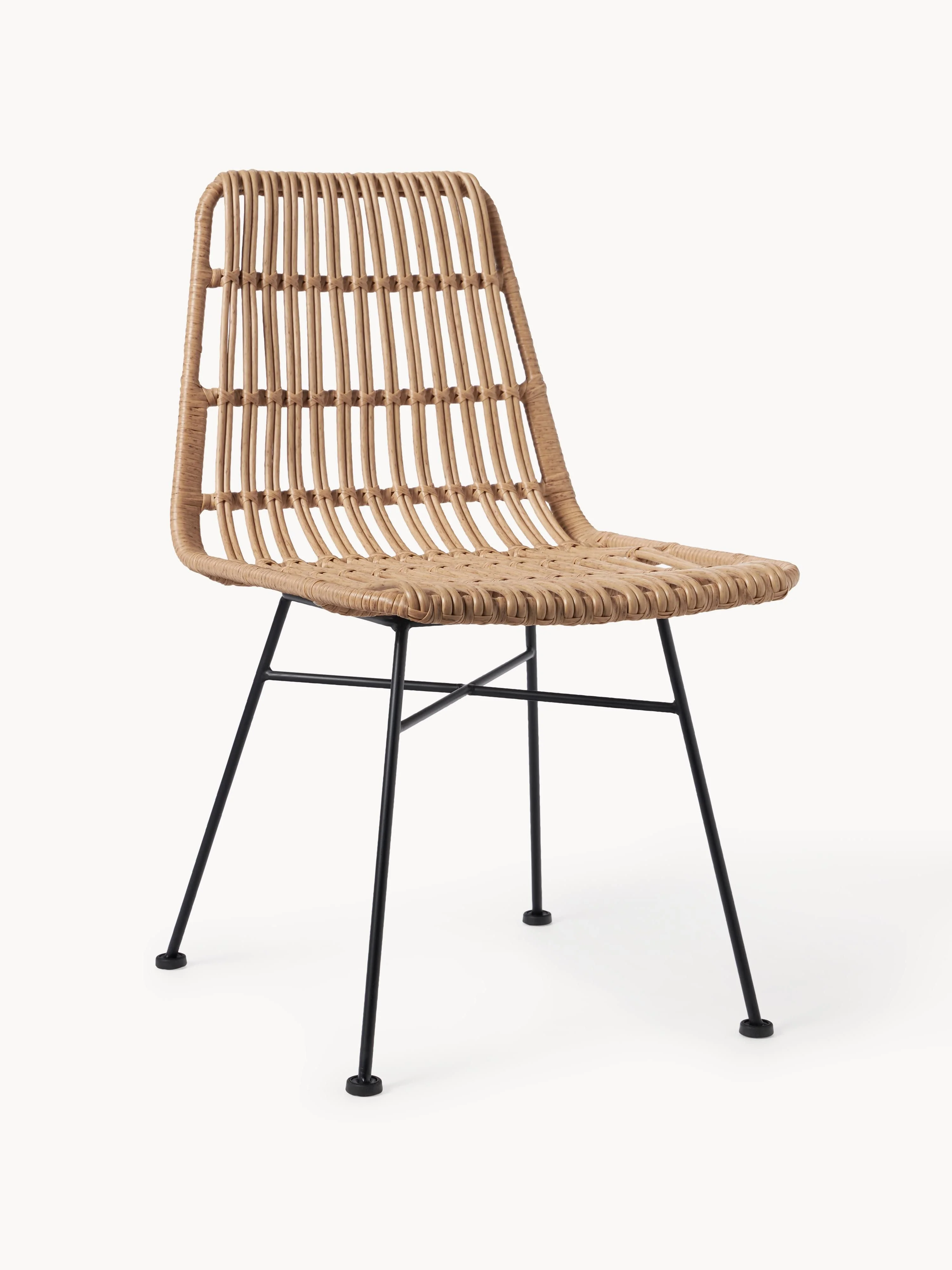 Stühle Costa aus Polyrattan, 2er-Set