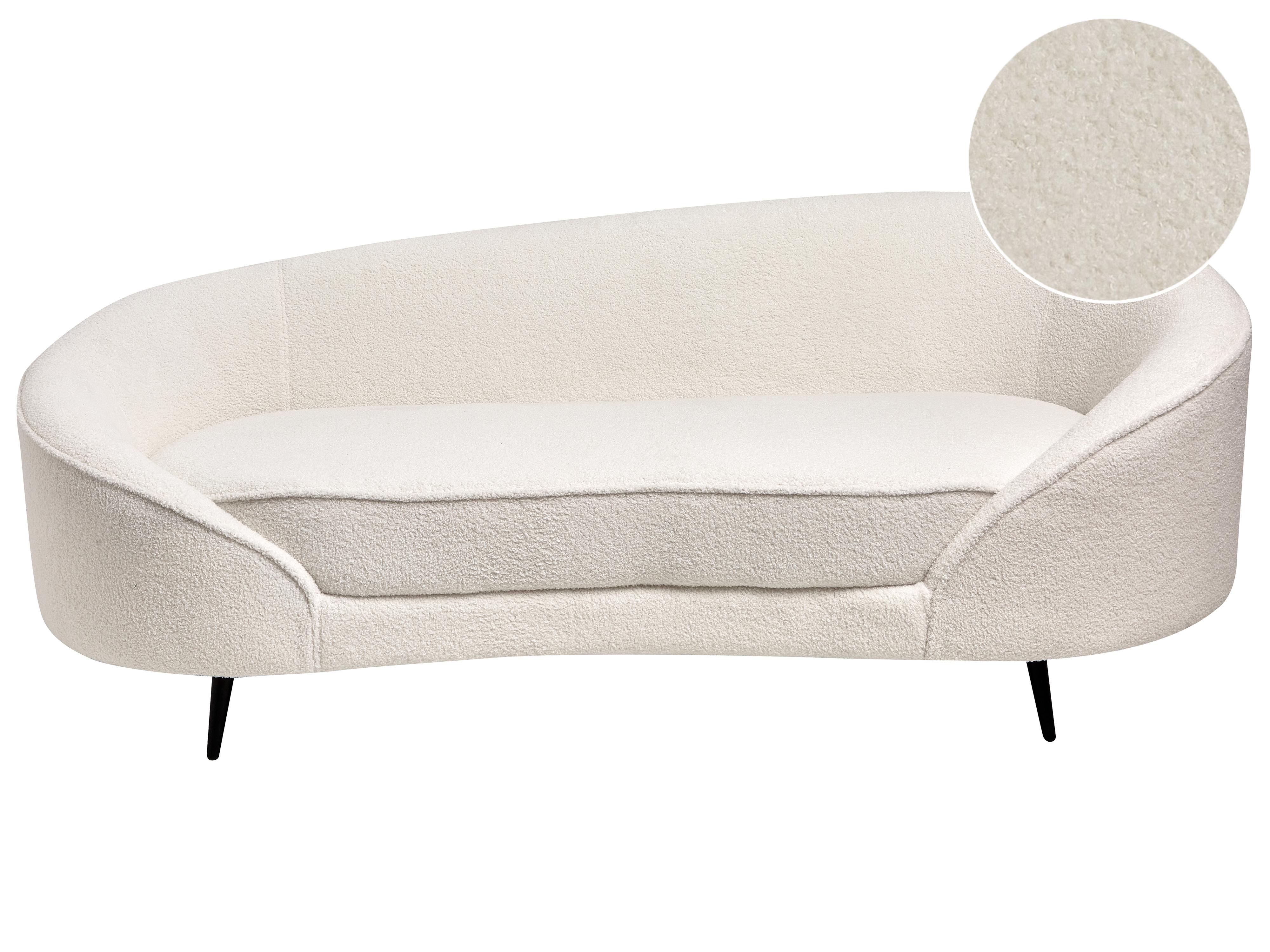 Sofa 2 Seater SAVAR Boucle White