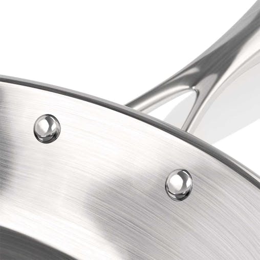 SOGA Stainless Steel Fry Pan Top Grade Induction 20cm 34cm