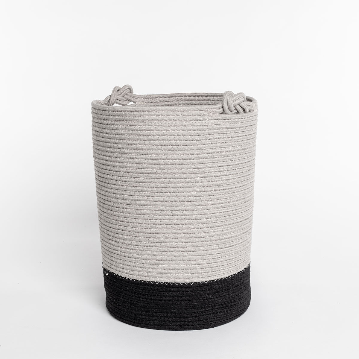 Cesto de roupa wc bege em algodão 33x45cm