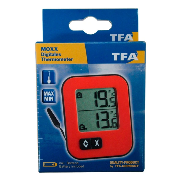 Digitalthermometer, Breite: 5,7 cm, Temperaturbereich: -10 bis 50 °C