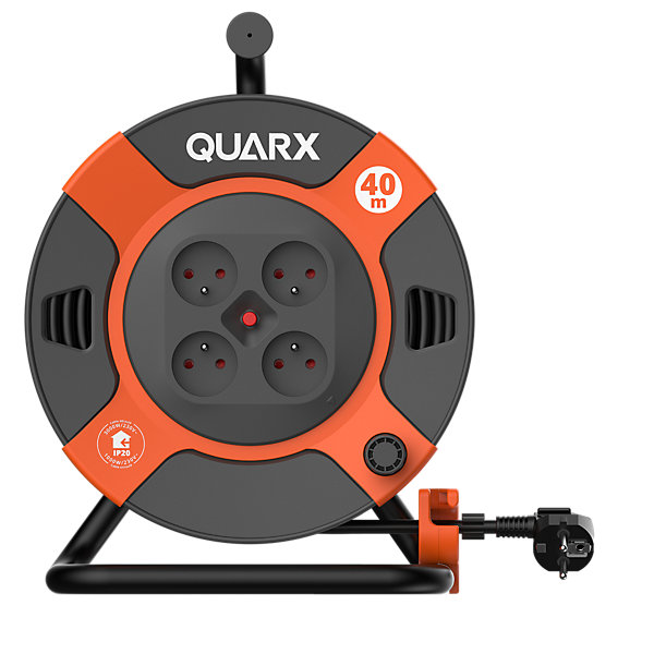 Enrouleur de bricolage Quarx H05VVF 3G1.5 40m