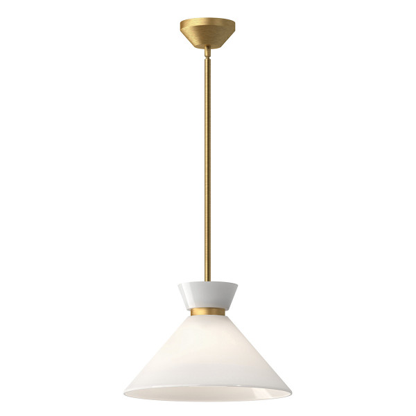 Lampa wisząca szczotkowany złoto-opalowy HALSTON 1xE27x60W Alora Mood